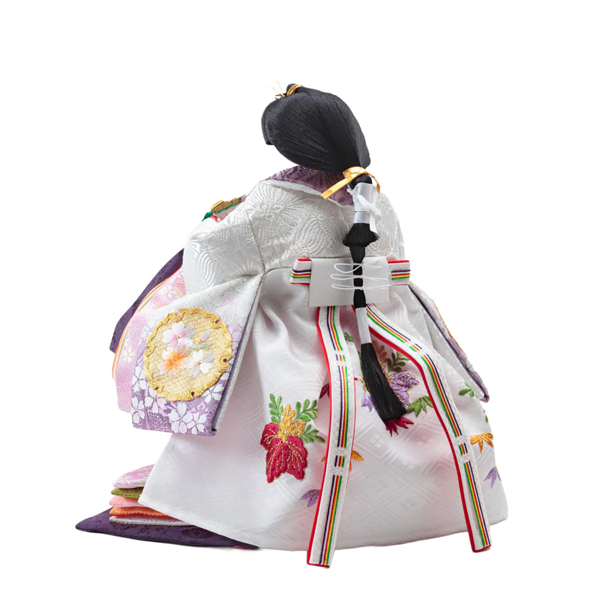 雛人形 立雛飾り 衣裳着 金彩刺繍 三五親王 立親王飾り 人形の久月