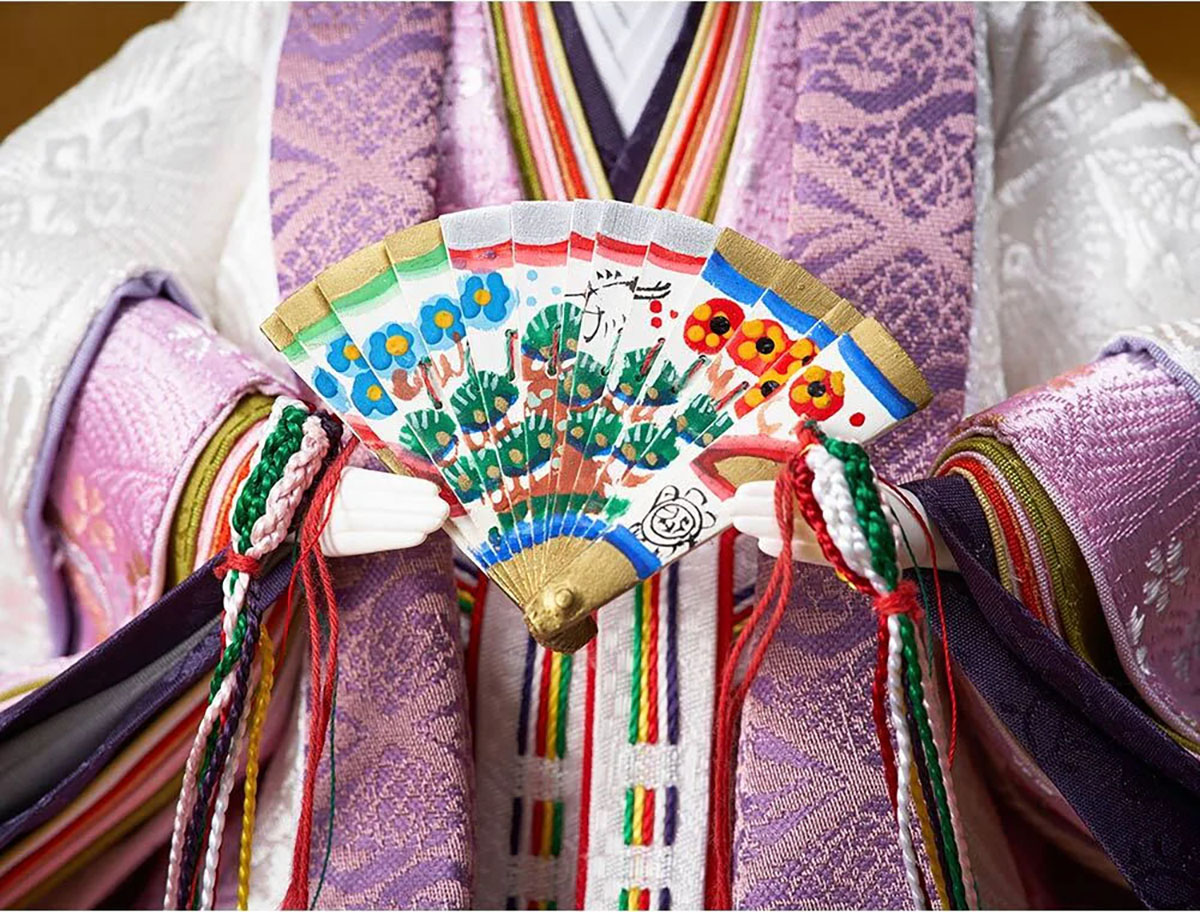 雛人形 立雛飾り 衣裳着 金彩刺繍 三五親王 立親王飾り 人形の久月