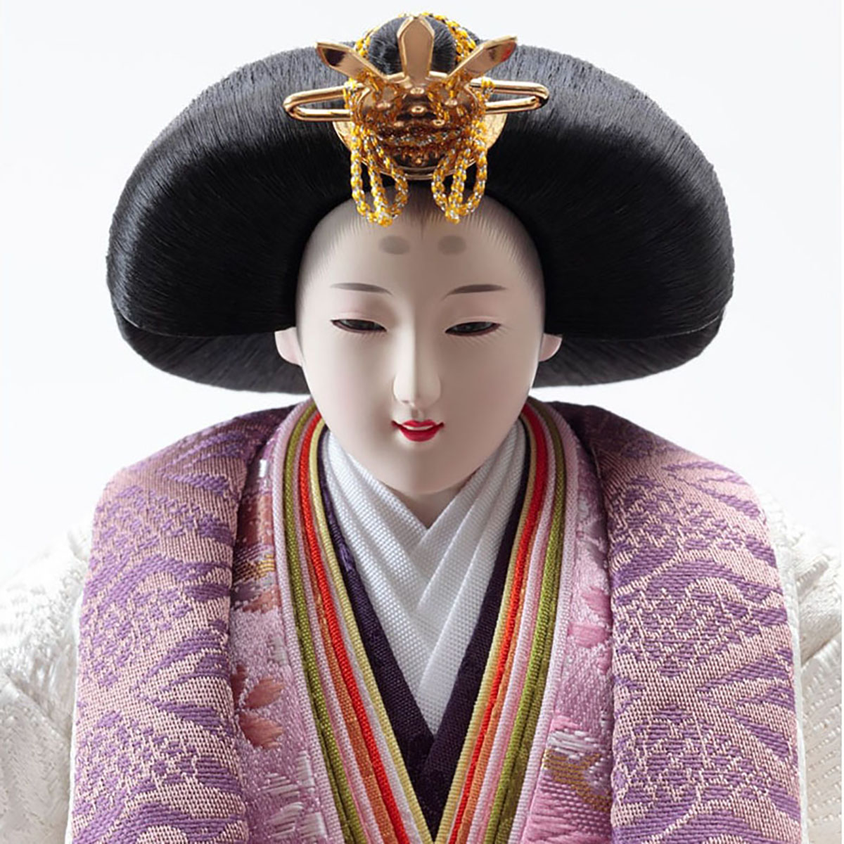 雛人形 立雛飾り 衣裳着 金彩刺繍 三五親王 立親王飾り 人形の久月