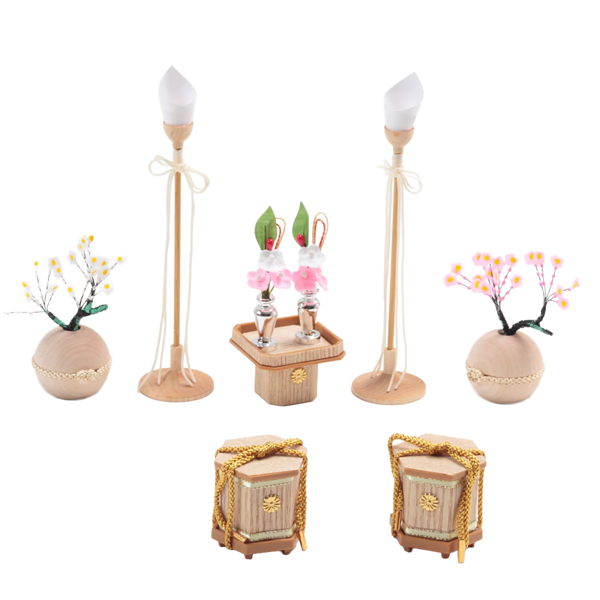 雛人形 木目込み飾り 幸一光作 正絹 ひかり雛 木目込み 親王 官女 五人