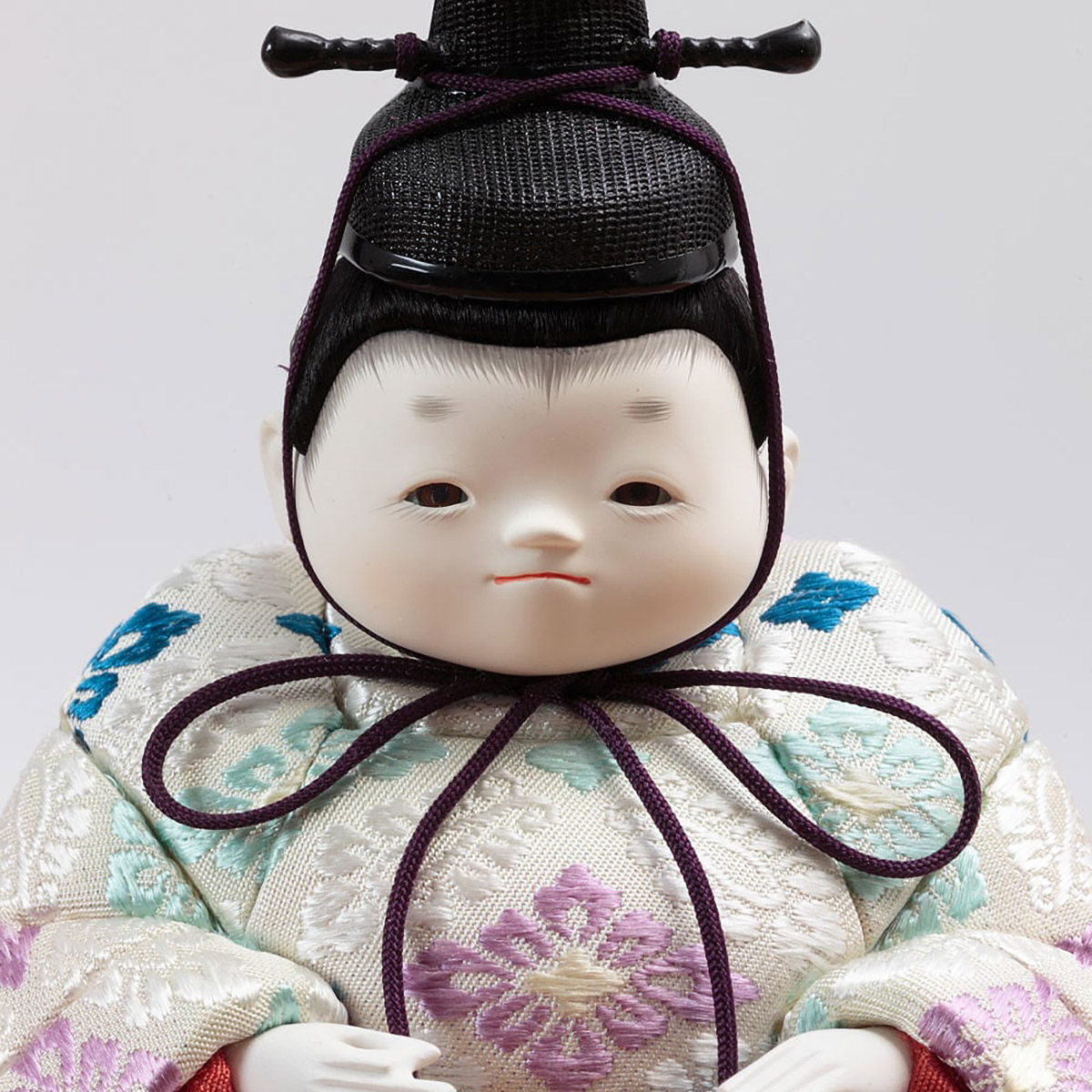 雛人形 木目込み飾り 幸一光作 正絹 ひかり雛 木目込み 親王 官女 五人