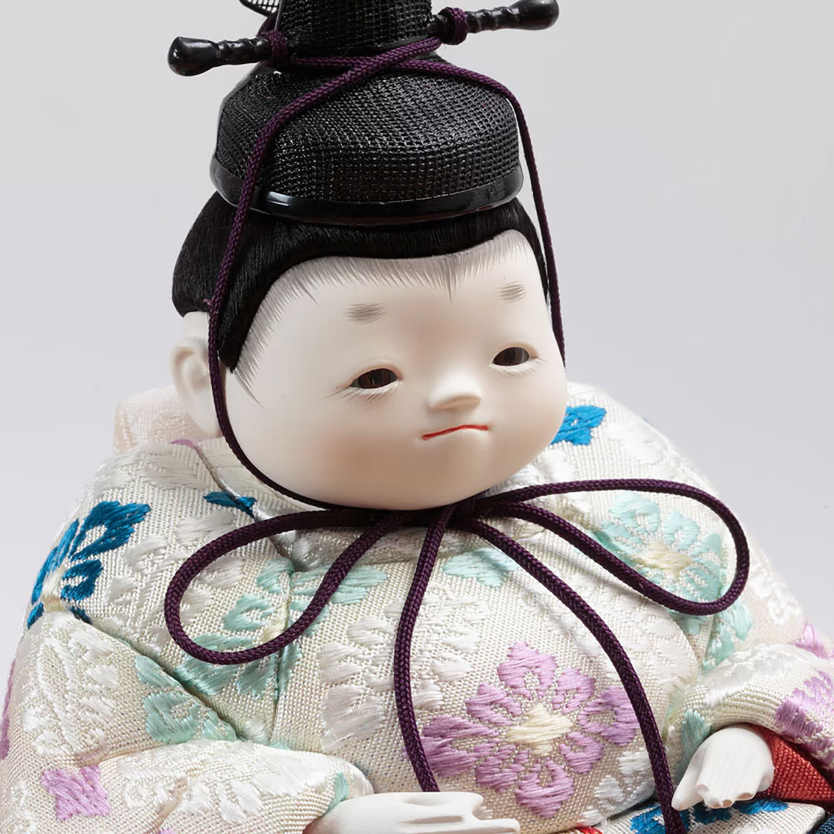 雛人形 木目込み飾り 幸一光作 正絹 ひかり雛 木目込み 親王 官女 五人