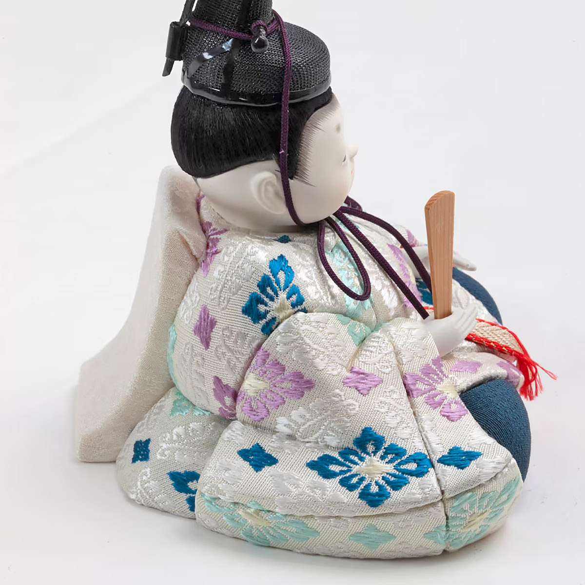 雛人形 木目込み飾り 幸一光作 正絹 ひかり雛 木目込み 親王 官女 五人