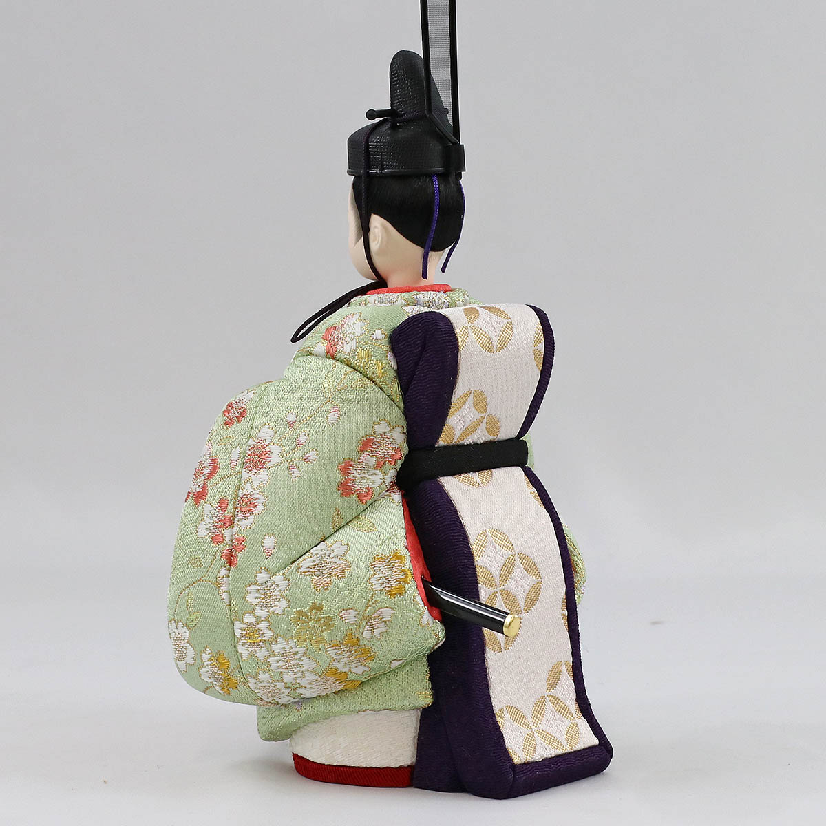 雛人形 木目込み飾り 久月作 ほのか 真咲雛 黄緑 立ち雛 木目込み 親王