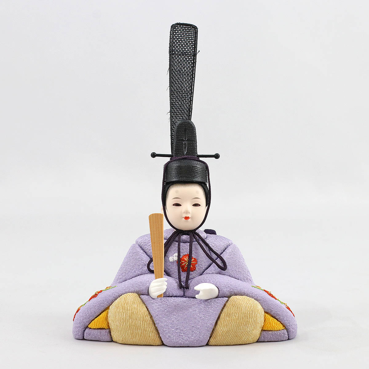 雛人形 木目込み飾り 久月作 ほのか 小春雛 薄紫色 親王飾り 高級木材