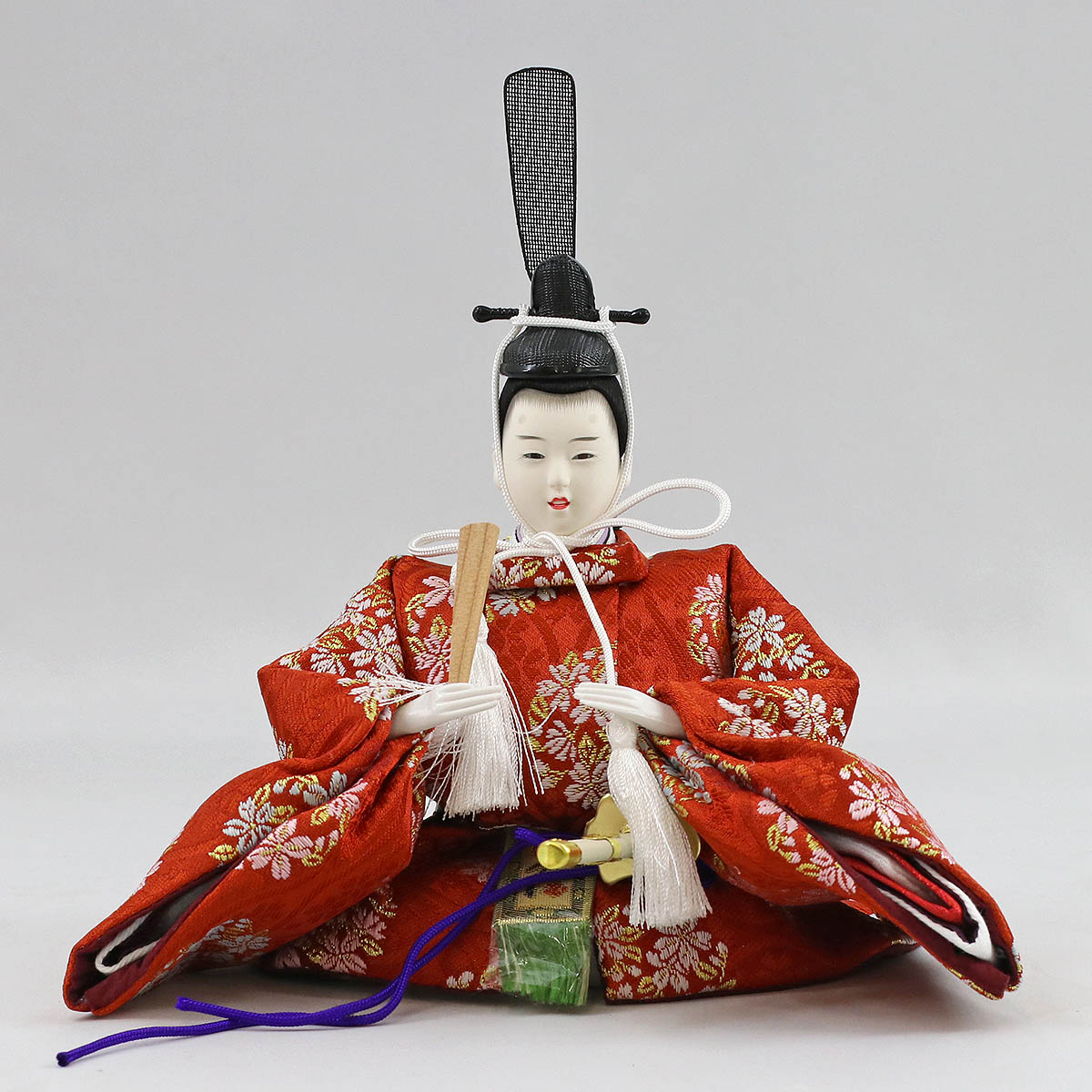 久月　ひな人形用 収納タイプの飾り台　ワイン塗り鞠刺繍 雛人形 収納飾り 久月 衣裳着 ワイン塗り 芥子親王 人形の久月