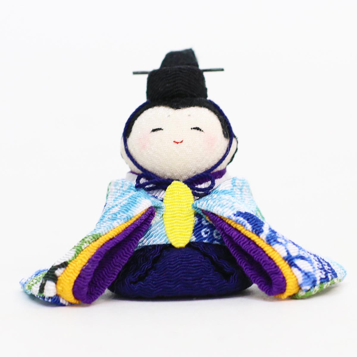 雛人形 ちりめん雛 わらべ雛 10人揃いオルゴール付きケース飾り ピンク