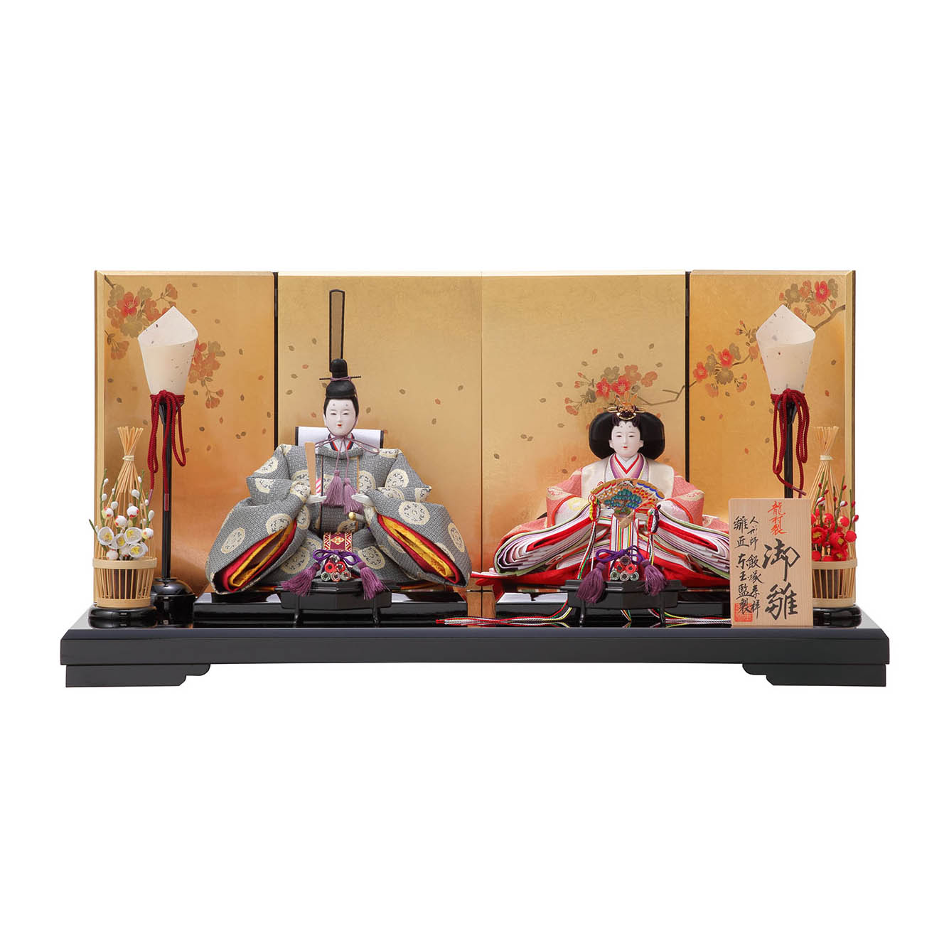 雛人形 東玉 龍村裂 糸屋輪宝 いとやりんぽう 親王飾り-日本公式の通販
