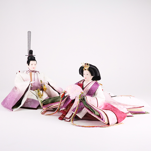 【値段交渉可：送料込】 雛人形 東玉 草木染め 深見 ふかみ 三五親王飾り 【LWH3437341199】(125664円)