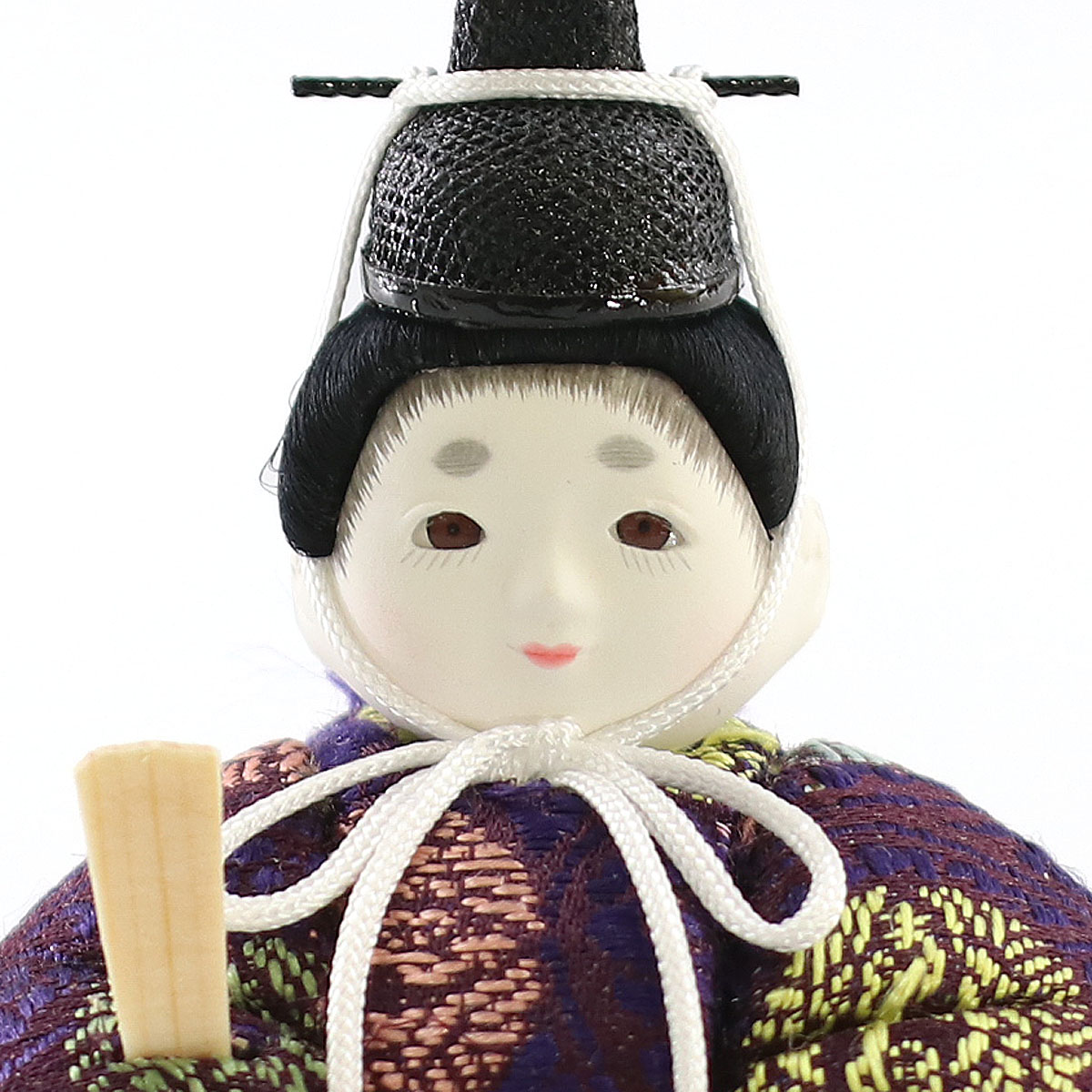 雛人形 木目込み飾り ひないろ 正絹 一重梅 木目込み 親王飾り 高級木材使用 丸型衝立 飾り台 コンパクト 木目込み 東玉工房_10