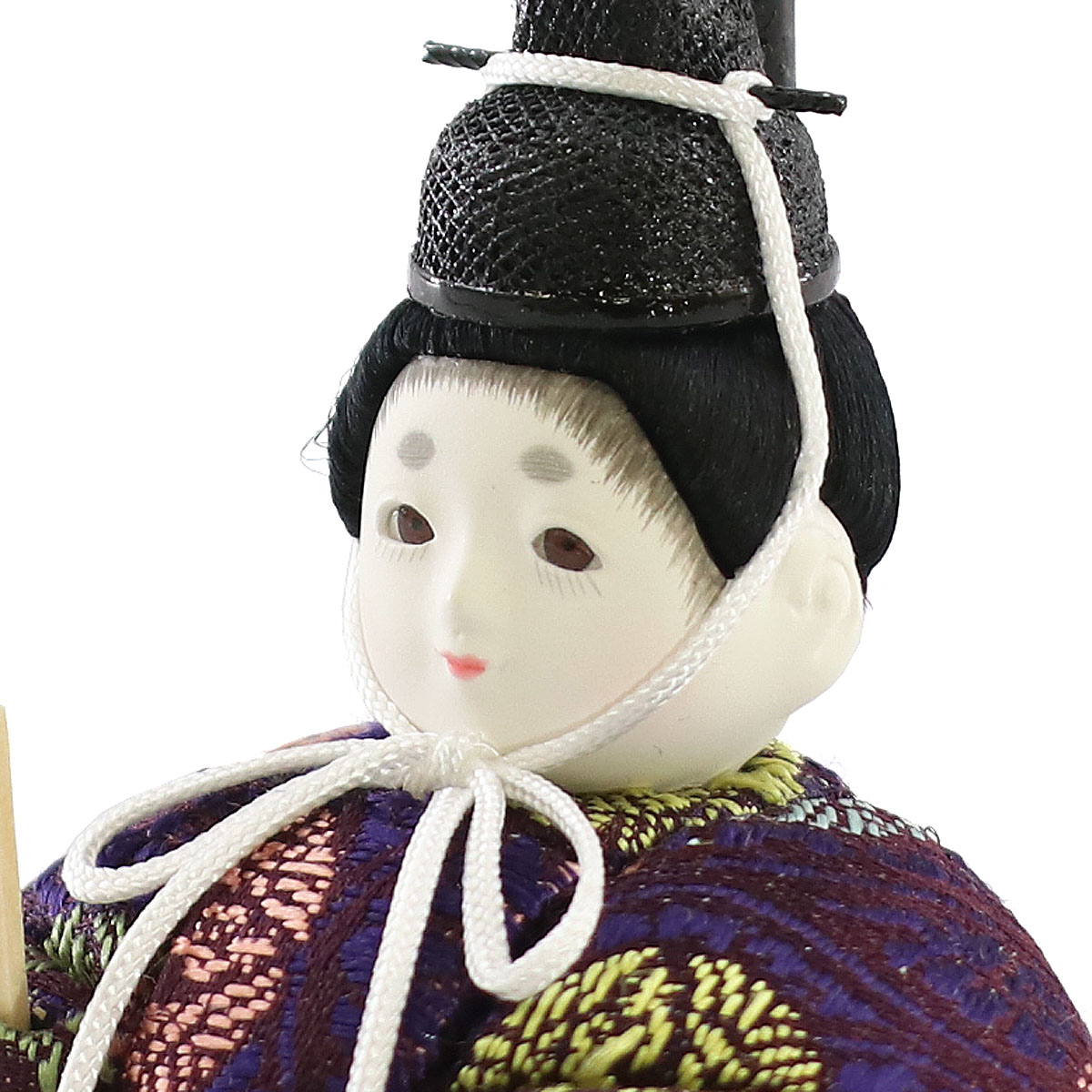 雛人形 木目込み飾り ひないろ 正絹 一重梅 木目込み 親王飾り 高級木材使用 丸型衝立 飾り台 コンパクト 木目込み 東玉工房_11