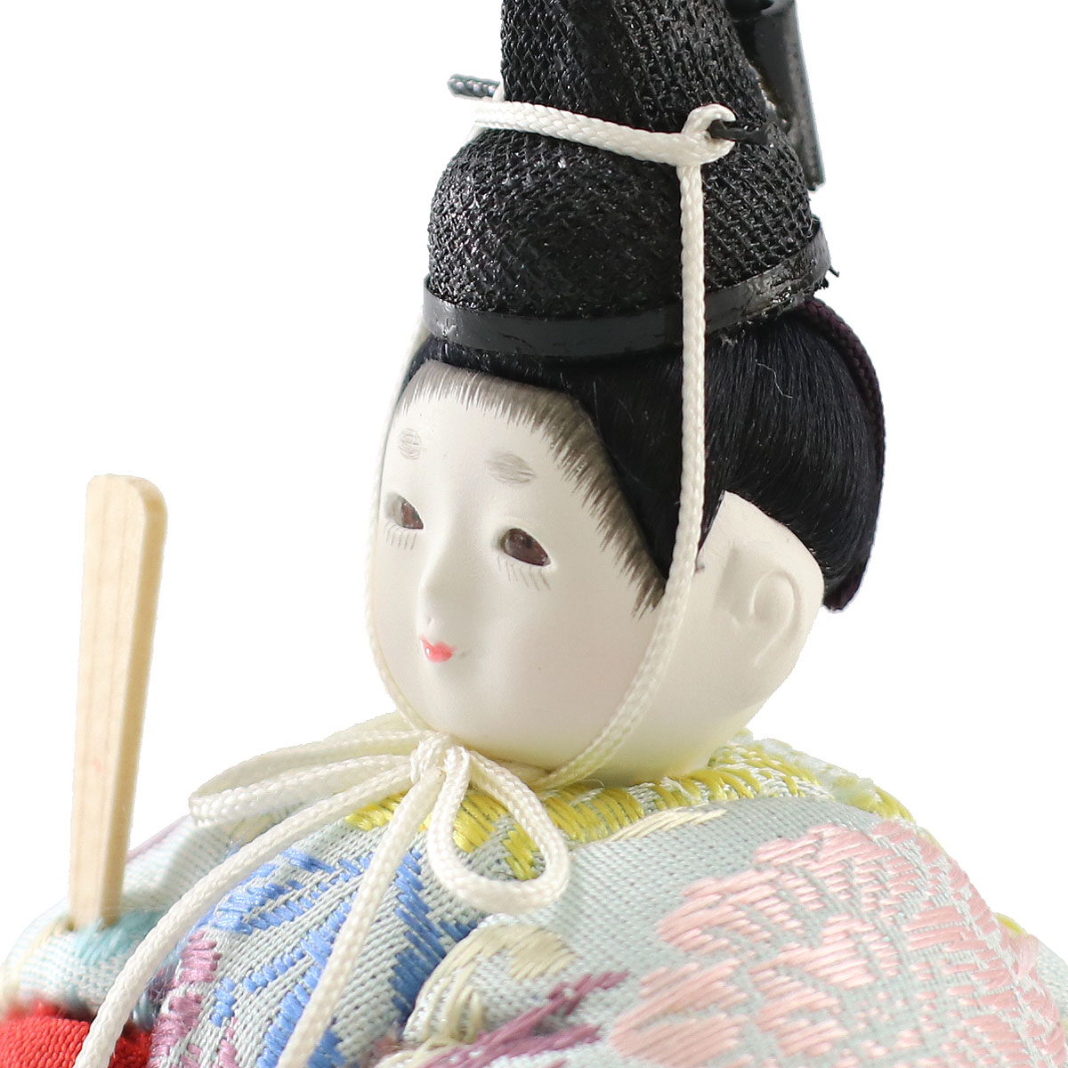 雛人形 木目込み飾り ひないろ 正絹 銀朱 木目込み 親王飾り 高級木材使用台屏風 コンパクト 木目込み 東玉工房_11
