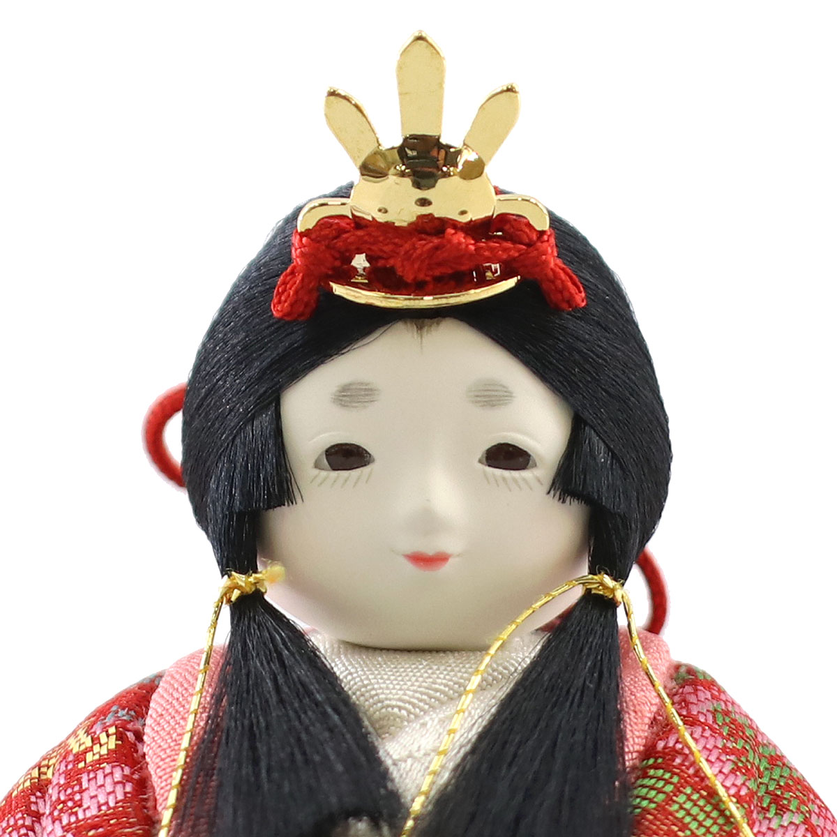 雛人形 木目込み飾り ひないろ 正絹 銀朱 木目込み 親王飾り 高級木材使用台屏風 コンパクト 木目込み 東玉工房_12