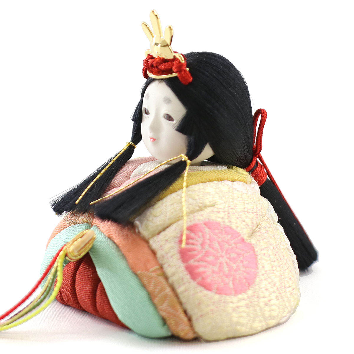 木目込み雛人形　親王飾り　ハンドメイド 雛人形 コンパクト 木目込み雛人形 親王飾り工房天祥オリジナル おぼこ