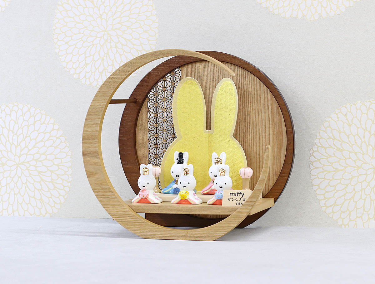 雛人形 二段飾り miffy ミッフィー 磁器 ひな人形 うさこ 親王 雛人形 二段飾り miffy ミッフィー 磁器 ひな人形 うさこ 親王