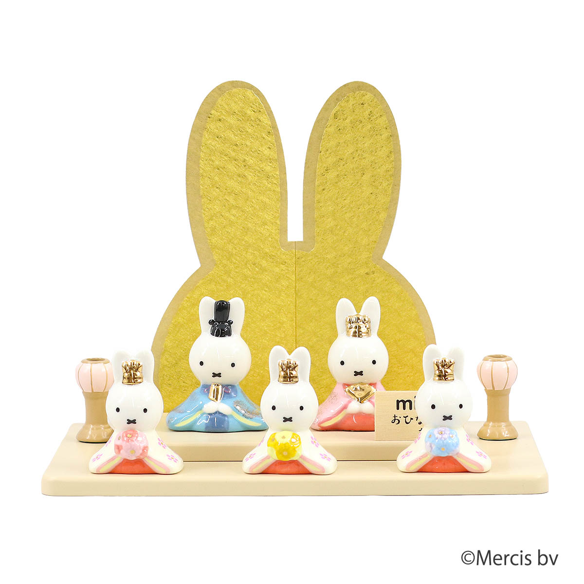 雛人形 二段飾り miffy ミッフィー 磁器 ひな人形 うさこ 親王