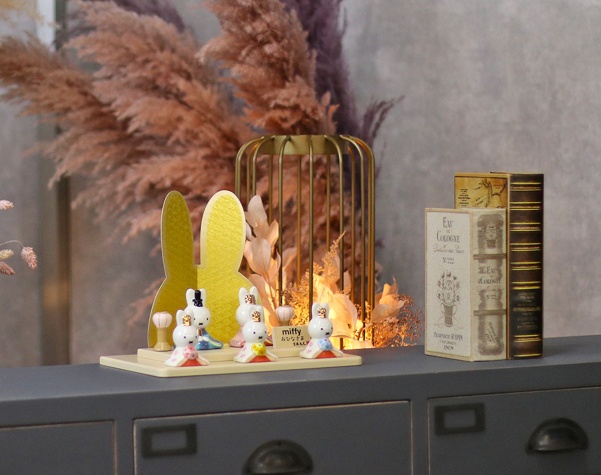 お値下げしました！！吉徳⭐︎ミッフィー⭐︎雛人形⭐︎新品 雛人形 親王飾り miffy ミッフィー 磁器 ひな人形 うさこ 吉徳 吉徳大