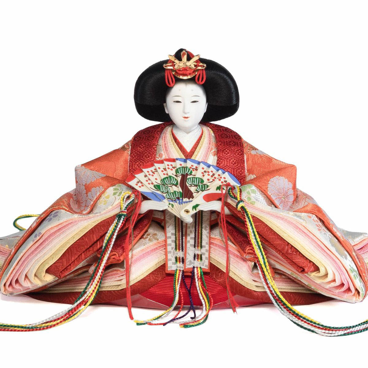 雛人形 七段飾り 小三五親王 柳 十五人揃い 春窓雛 七段 7段 吉徳 吉徳