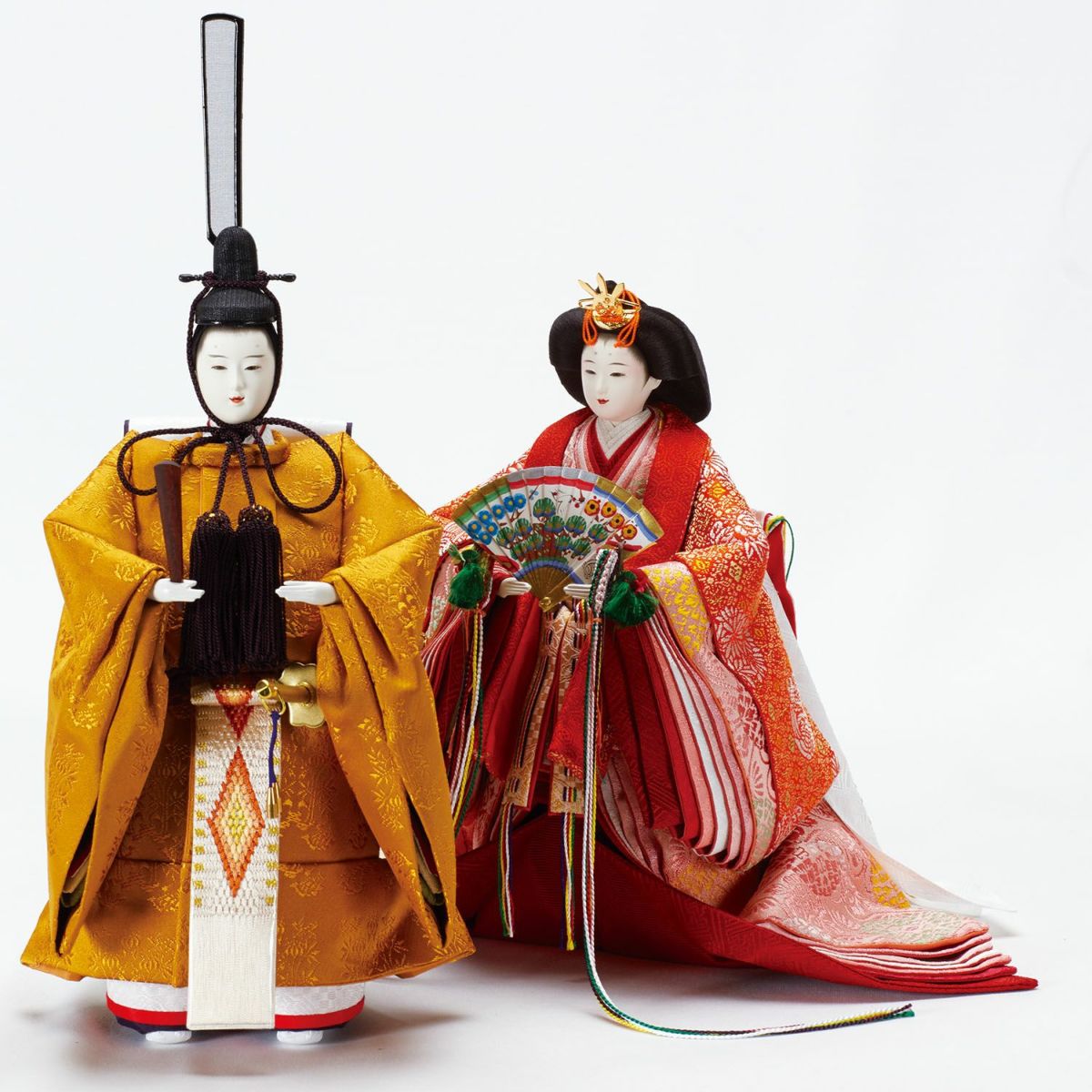 吉徳 吉徳大光 新品 ほのか 雛人形 花柄 赤 日本人形 展示品 吉徳大