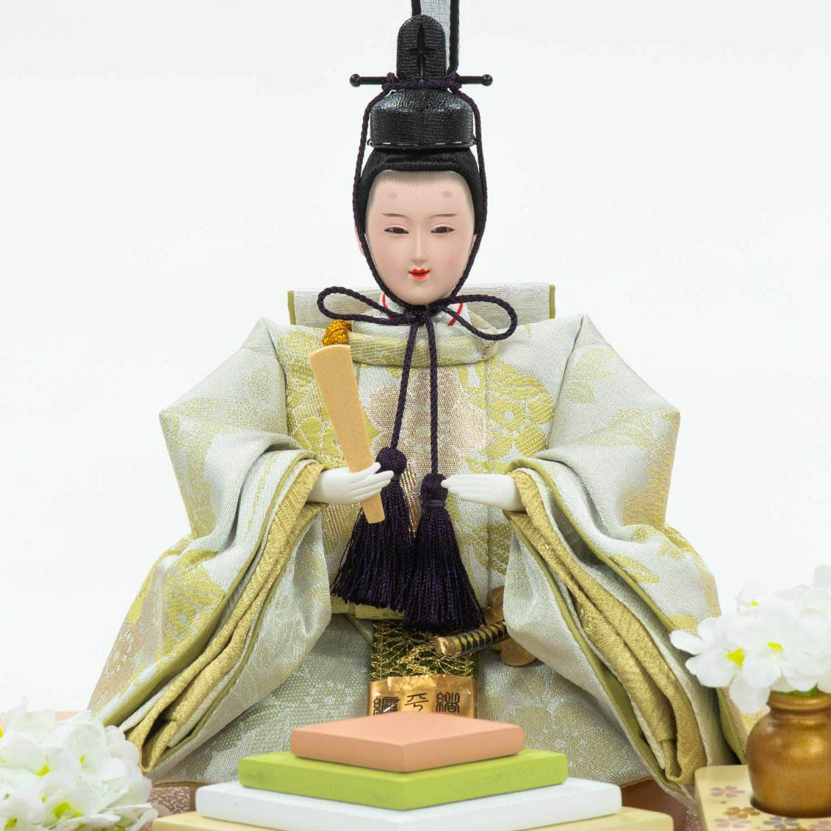 雛人形 ケース飾り 小三五親王 春彩 LEDライト付き アクリルケース飾り