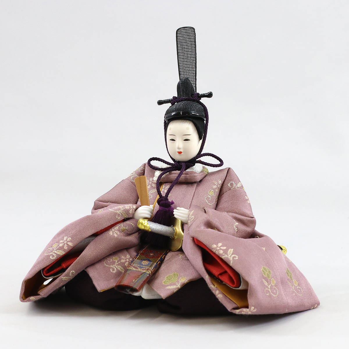 雛人形 親王飾りほぼ新品！吉兆雛 柴田家千代 花飾り 提灯付き
