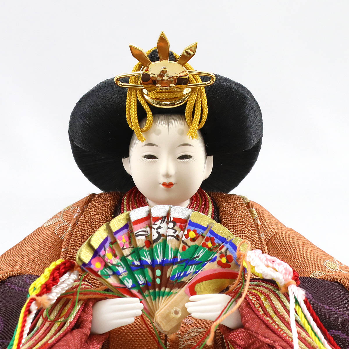 雛人形 親王飾りほぼ新品！吉兆雛 柴田家千代 花飾り 提灯付き