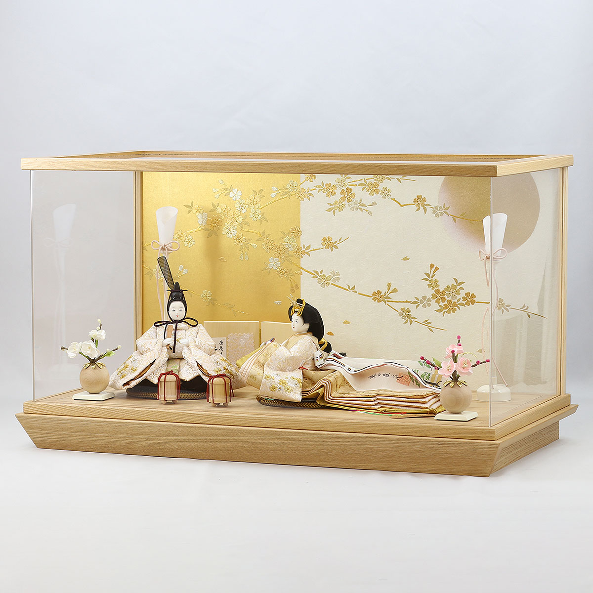 雛人形 ケース飾り 柴田家千代作 葵 唐花文様...の詳細画像4
