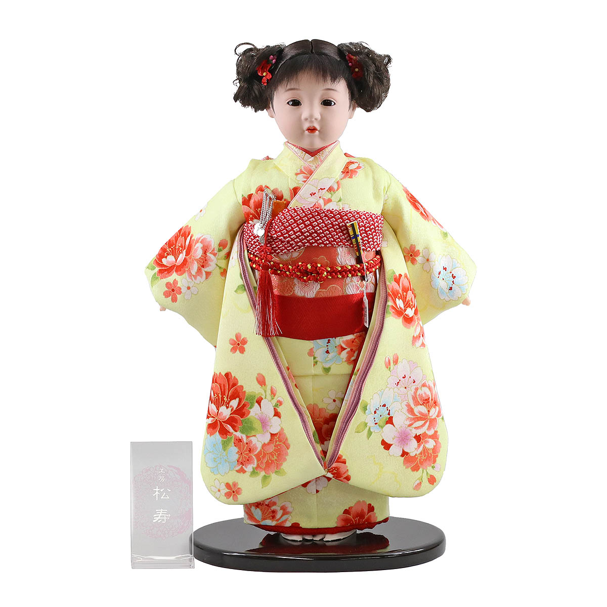 京雛 市松人形 ガラスケース入り 峰月作 - メルカリ