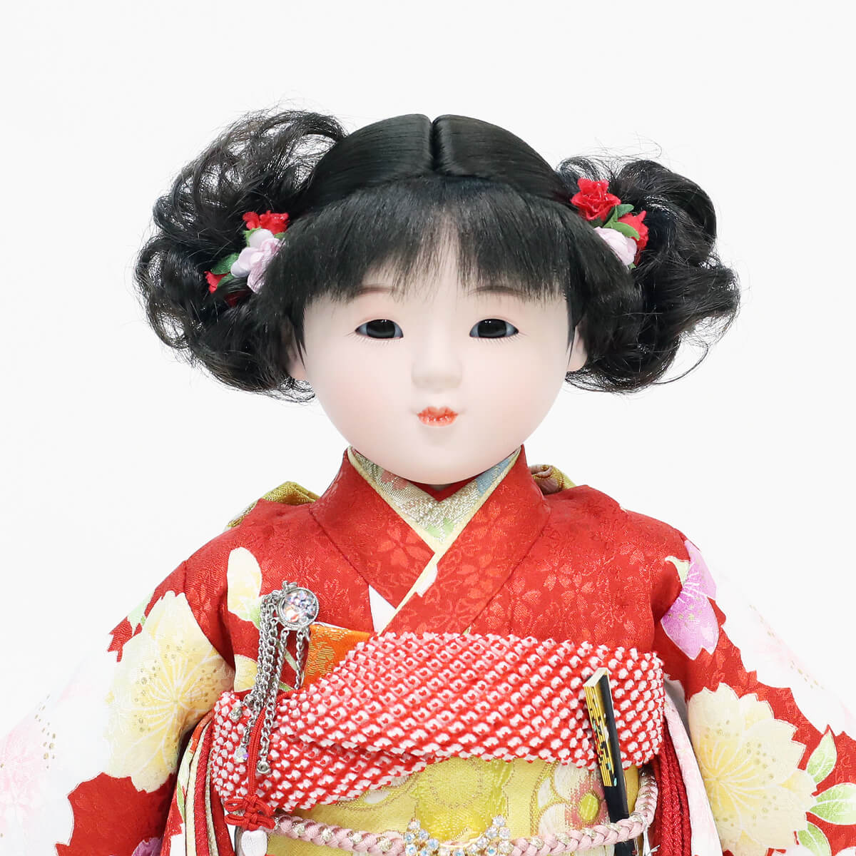 市松人形 松寿作 京友禅 桜 鞠 ひな祭り : 雛人形 五月人形 こいのぼり