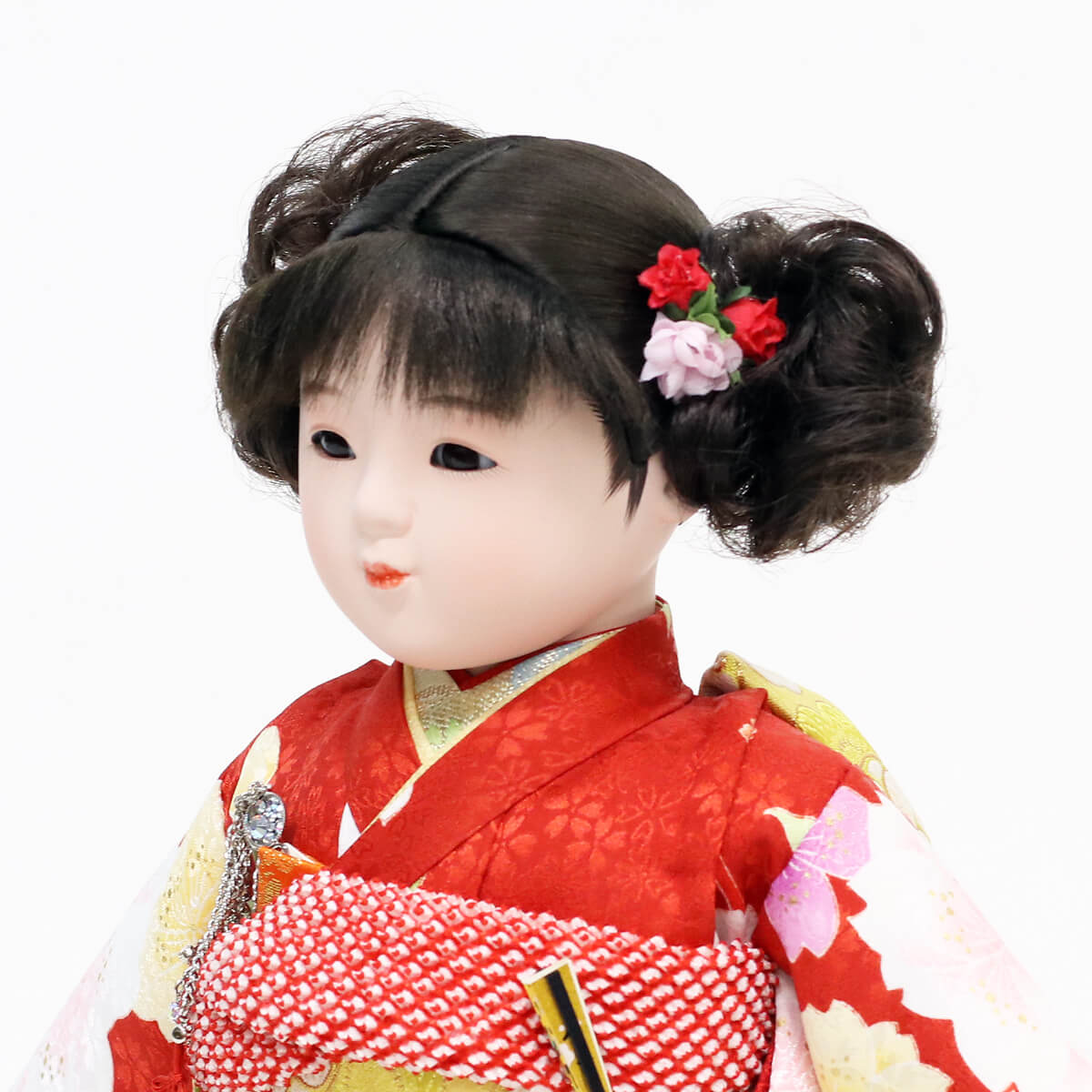 市松人形 松寿作 京友禅 桜 鞠 ひな祭り : 雛人形 五月人形 こいのぼり