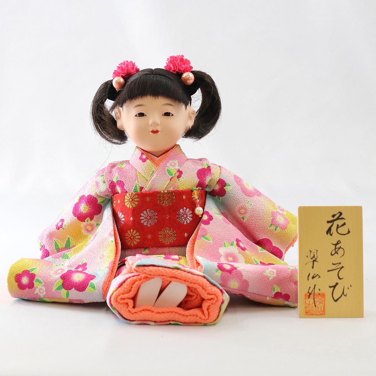 雛人形 雛祭り ハンドメイド 手作り 一点物 市松人形 古布 縮緬 市松人形 翠仙作 花あそび ひな祭り : 雛人形 五月人形