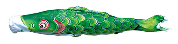 鯉のぼり 単品 風舞い 5m 口金具付き ポリエステル 撥水加工 徳永鯉のぼり KOT-T-000-853