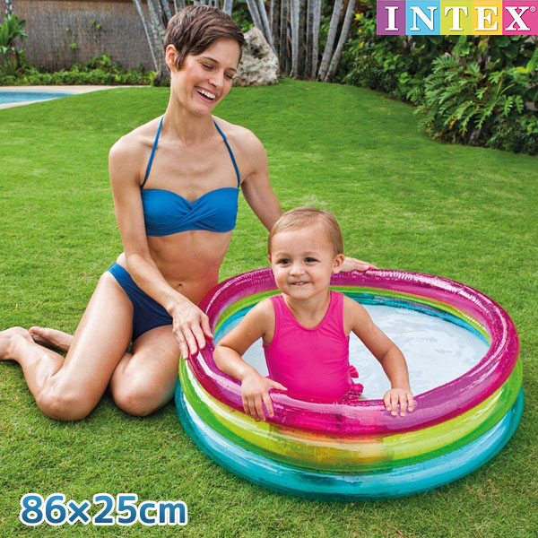 プール レインボーベビープール 86×25cm INTEX インテックス
