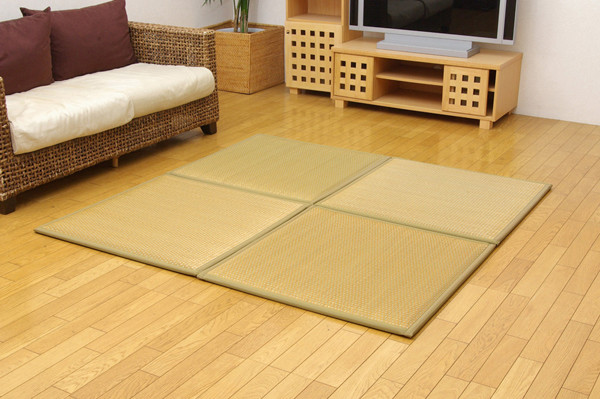 日本製 置き畳 ユニット畳 タイド 約82×82×2.3cm9P 中材 低反発