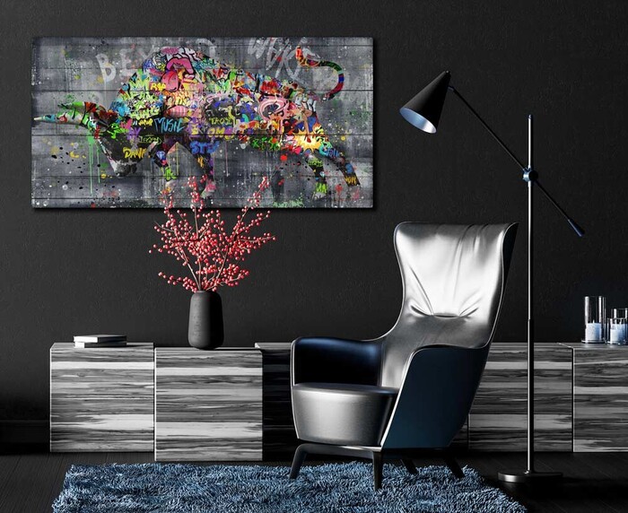 アートパネル ARTJOY Graphical King Bull ポップアート ブランド