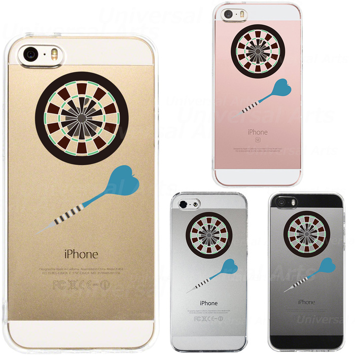 iPhone5 iPhone5s ケース クリア ダーツボード スマホケース ハード スマホケース ハード-0