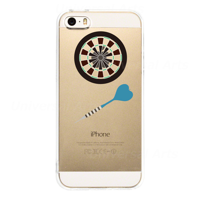 iPhone5 iPhone5s ケース クリア ダーツボード スマホケース ハード スマホケース ハード-1