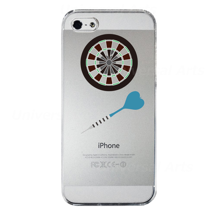 iPhone5 iPhone5s ケース クリア ダーツボード スマホケース ハード スマホケース ハード-3