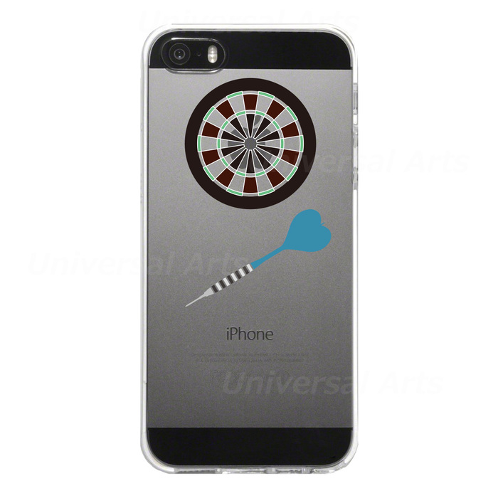 iPhone5 iPhone5s ケース クリア ダーツボード スマホケース ハード スマホケース ハード-4