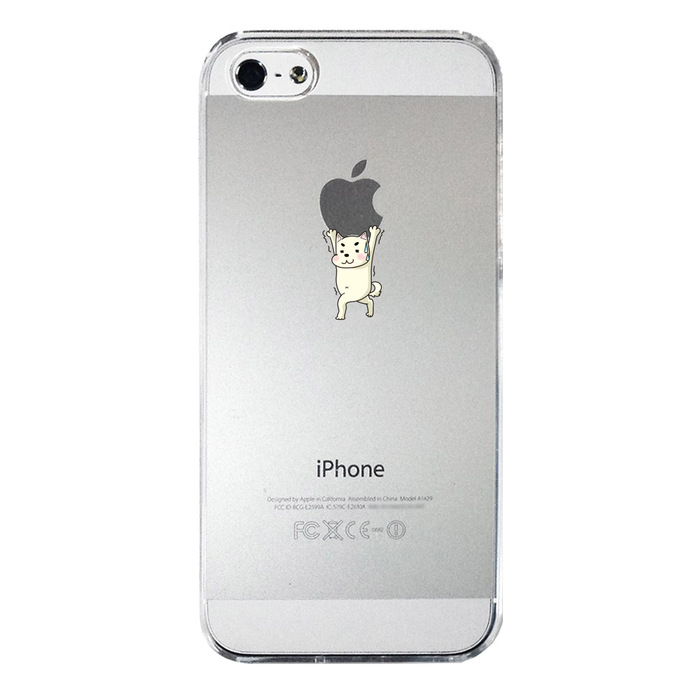 iPhone5 iPhone5s ケース クリア 犬Appleは重い？ スマホケース ハード スマホケース ハード-3