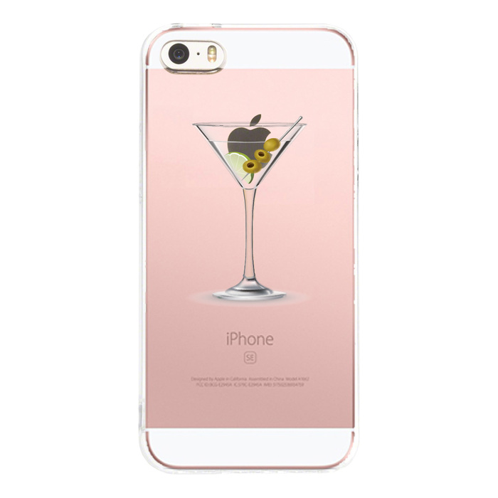 iPhone5 iPhone5s case clear cocktail glass fruit smartphone case hard smartphone case hard -1