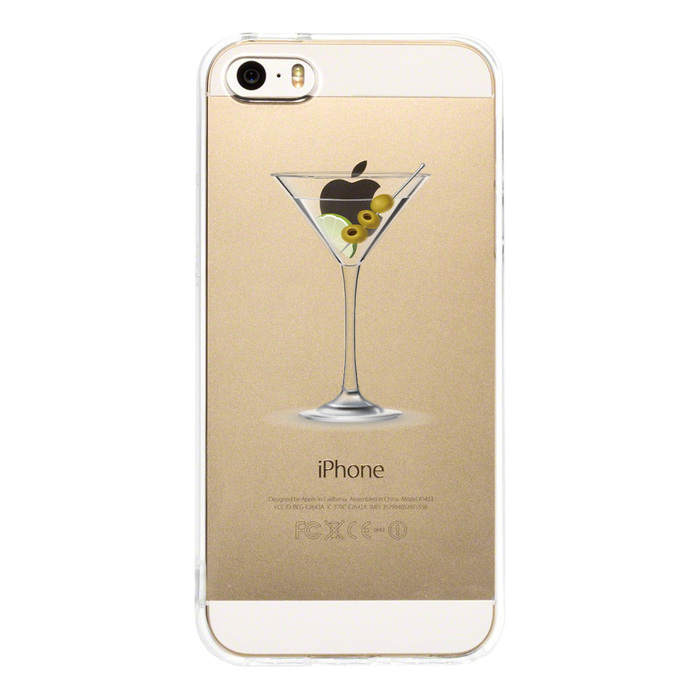 iPhone5 iPhone5s case clear cocktail glass fruit smartphone case hard smartphone case hard -2