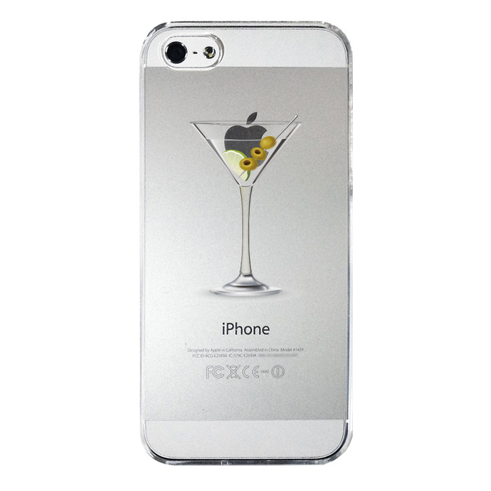 iPhone5 iPhone5s case clear cocktail glass fruit smartphone case hard smartphone case hard -3