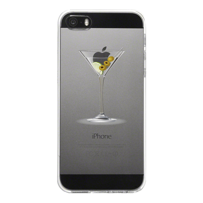 iPhone5 iPhone5s case clear cocktail glass fruit smartphone case hard smartphone case hard -4