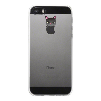 iPhone5 iPhone5s ケース クリア のっかり ネコ 1 スマホケース ハード スマホケース ハード-4