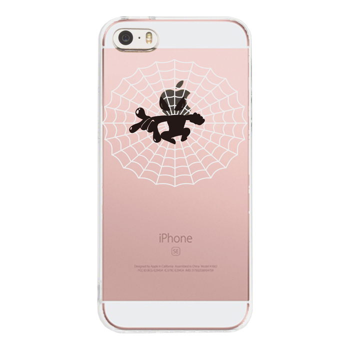 iPhone5 iPhone5s ケース クリア 映画パロディ 蜘蛛男 2 スマホケース ハード スマホケース ハード-1