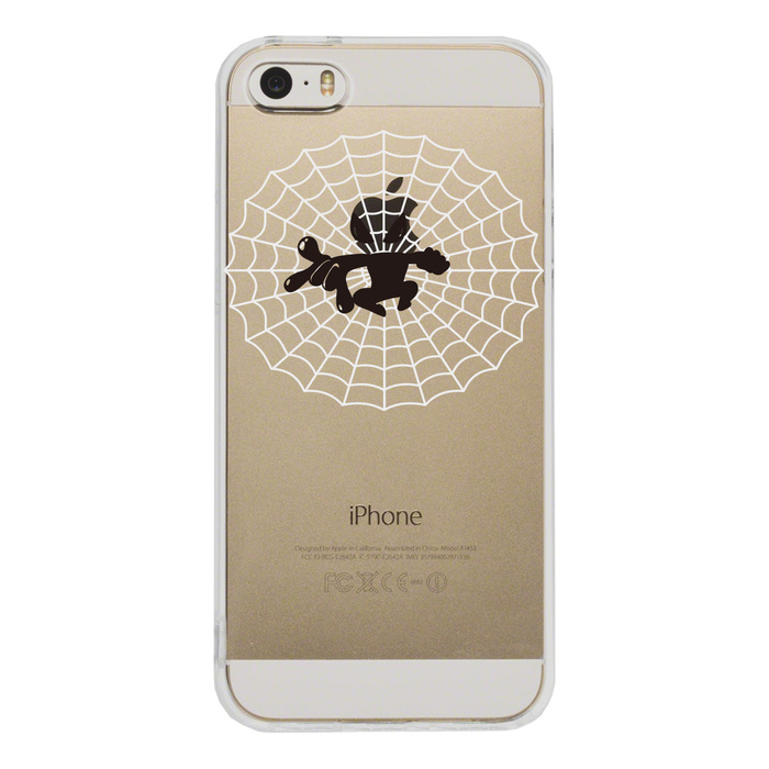 iPhone5 iPhone5s ケース クリア 映画パロディ 蜘蛛男 2 スマホケース ハード スマホケース ハード-2