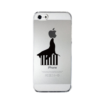iPhone5 iPhone5s ケース クリア アザラシの曲芸 スマホケース ハード スマホケース ハード-3