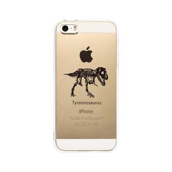 iPhone5 iPhone5s ケース クリア ティラノサウルス スマホケース ハード スマホケース ハード-2