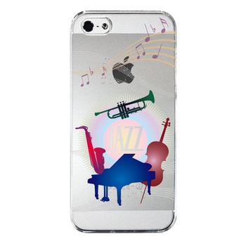 iPhone5 iPhone5s ケース クリア JAZZ 1 楽器 音符 スマホケース ハード スマホケース ハード-3